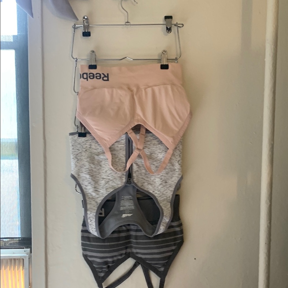 Reebok Kids Pink and Gray Bottoms